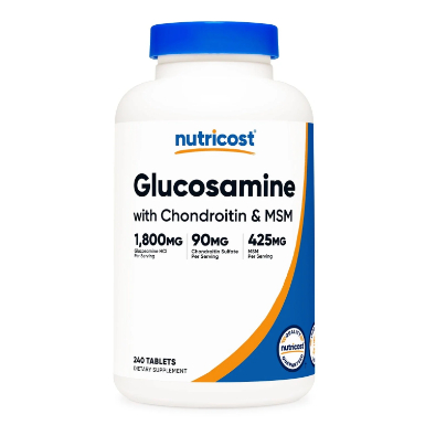 美國原裝Nutricost Glucosamine with Chondroitin &amp; MSM葡萄糖胺軟骨素 委任代購