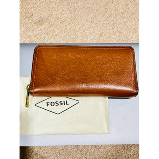 Fossil防盜RFID拉鍊式長夾 出清優惠中