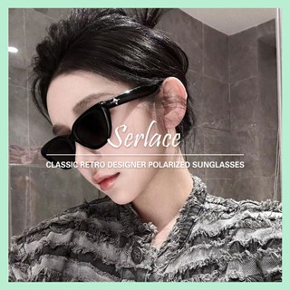 臺灣現貨Serlace貓眼偏光墨鏡 歐美風太陽眼鏡 復古明星同款三角框墨鏡 素顏墨鏡 抖音小紅書同款 顯臉小韓版潮流新款