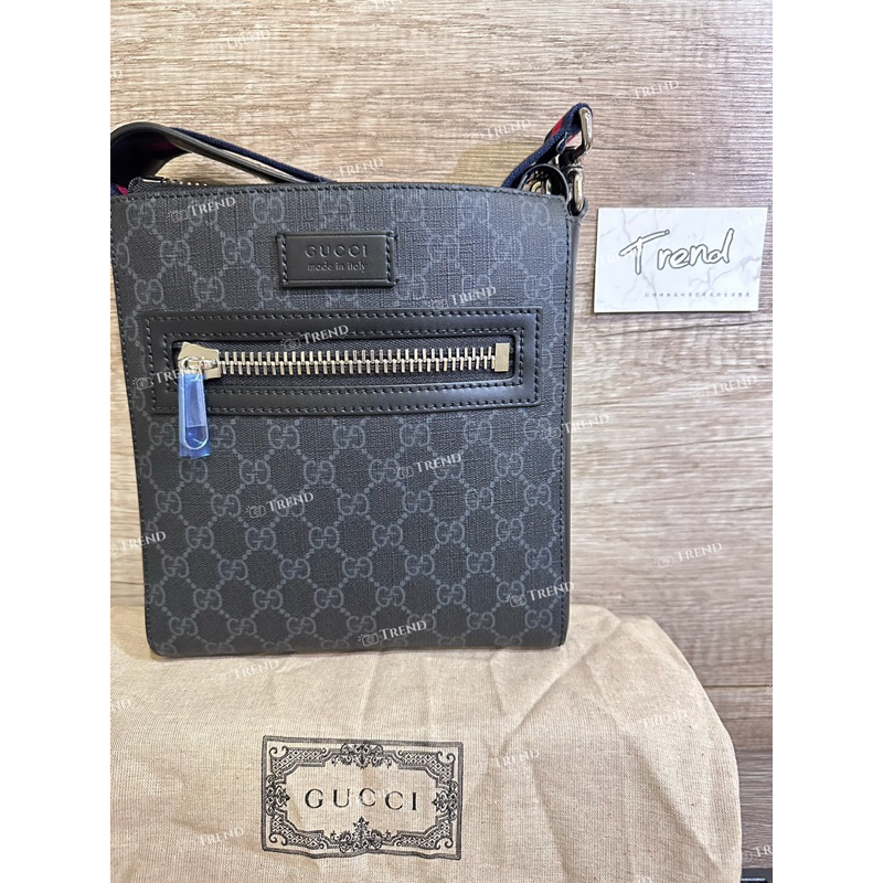 Trend國際精品✨ GUCCI GG BLACK郵差袋 474137 K5RLN 1095