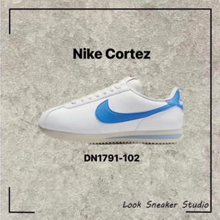 路克 Look👀 Nike Cortez 白藍 休閒鞋 復古鞋 阿甘鞋 水藍色 淺藍 DN1791-102