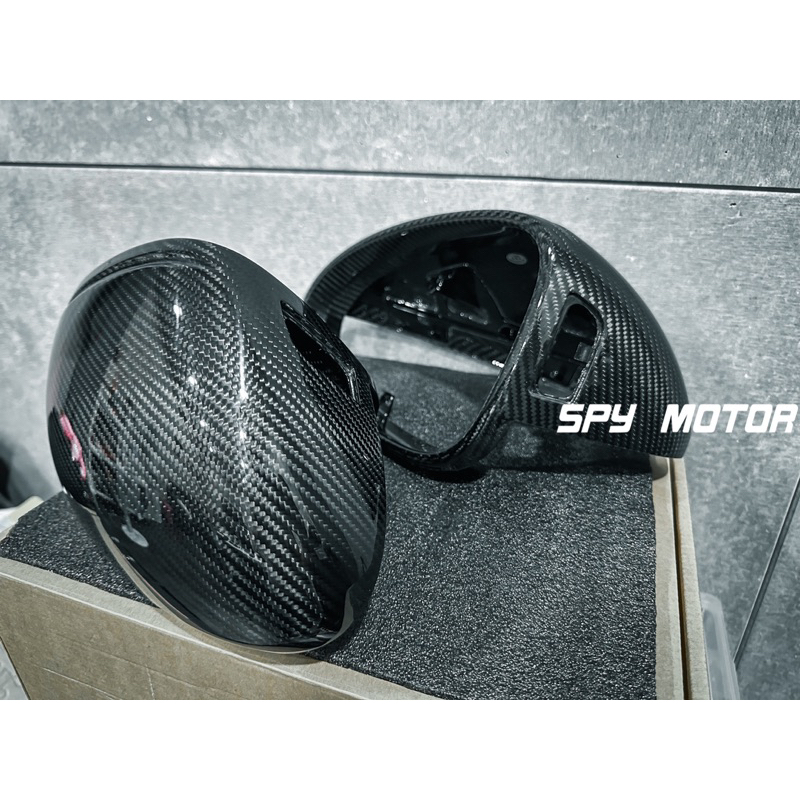 【SPY MOTOR】保時捷 Porsche Macan 乾碳纖維後視鏡蓋 替換式