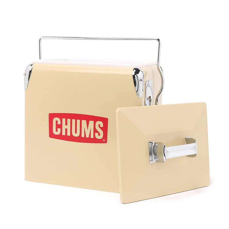 CHUMS Steel Cooler Box冰桶 12L 米色-CH621803B001