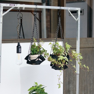 日本 POST GENERAL 工業風編織植物吊籃｜可自由懸掛在玄關｜陽台｜客廳｜餐廳