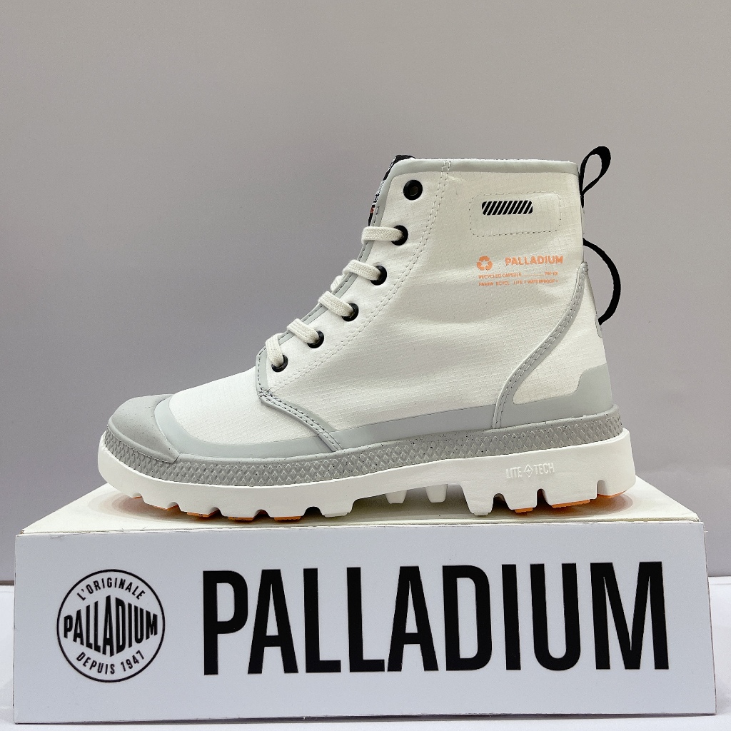 PALLADIUM PAMPA RCYCL LITE+ WP+ 女生 白色 輕量 防水 休閒靴98848-116