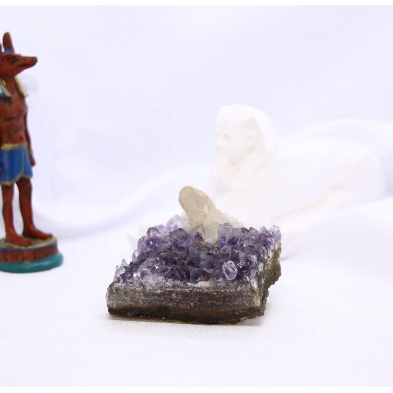 #紫水晶簇 (Amethyst）水晶簇 紫水晶 共生 水晶 crystal