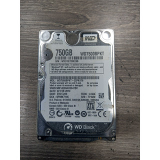 WD黑標750G二手良品HDD 2.5吋SATA硬碟