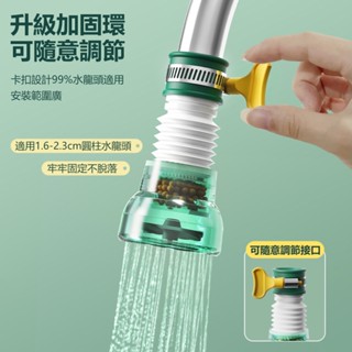 『熊買買百貨』萬用型水龍頭過濾器家用自來水淨水器廚房防濺濕延長器增壓濾芯