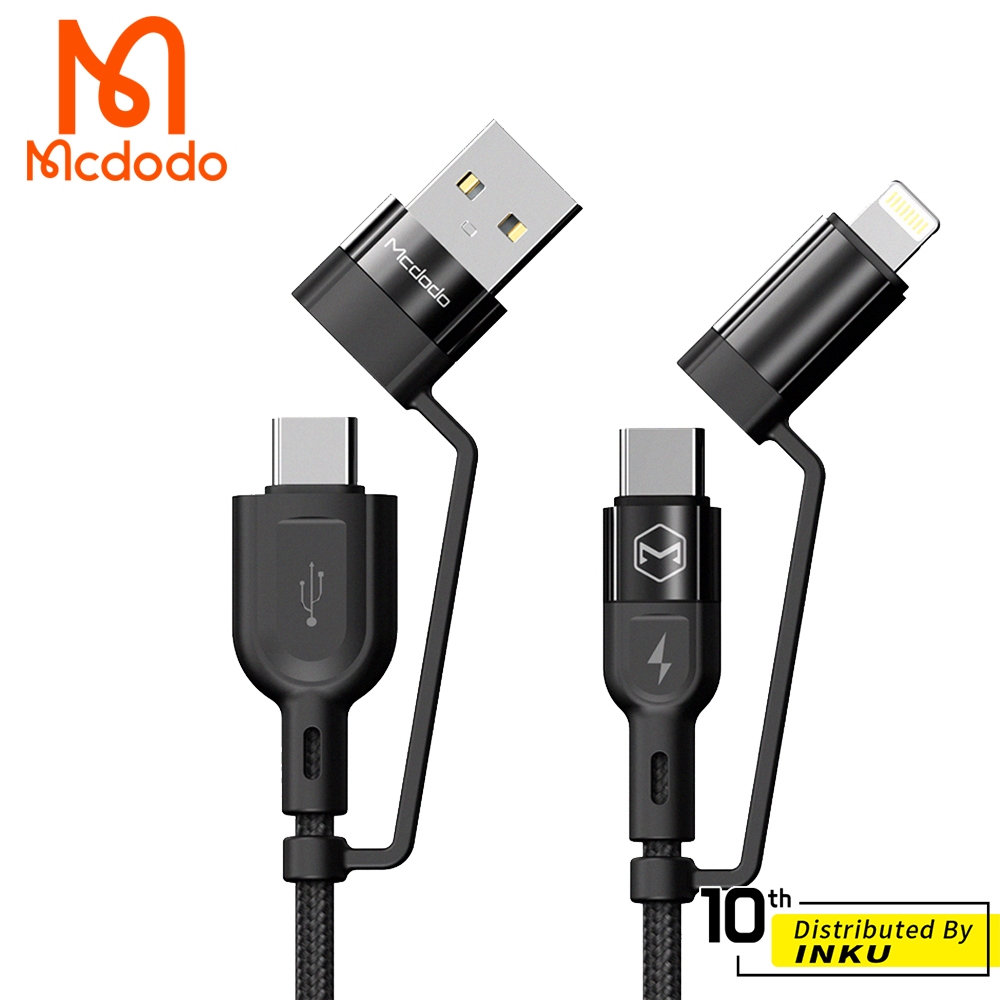 Mcdodo 麥多多 超強 四合一 充電線 PD TypeC 蘋果 USB QC 快充 傳輸 手機 1.2M 台灣公司貨