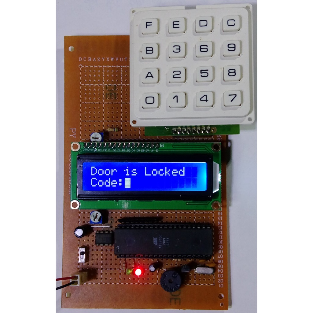 8051 學生專題 專題製作 : SLC011 8051 密碼鎖