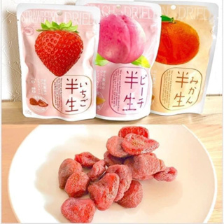 現貨＋預購！日本 新食感 半生製法水果乾 水蜜桃 草莓 橘子