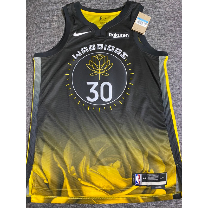 NBA球衣 Stephen Curry 勇士城市版含贊助商標 Nike 44 M
