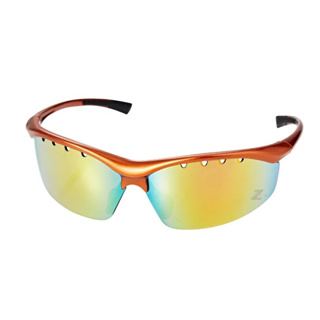 全新【Z-POLS】MIT頂級REVO七彩電鍍橘帥氣質感 運動太陽眼鏡(抗UV400紫外線 舒適鼻墊設計) 贈鞋袋