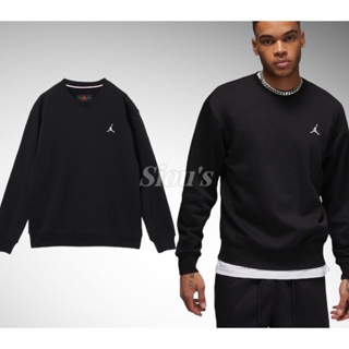 ［Siou's］Nike Jordan Essentials 男子毛絨圓領運動衫 黑 FJ7777-010