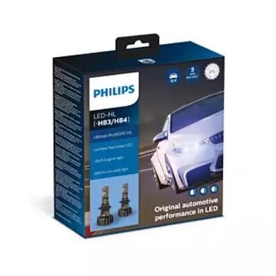 【億威】(Pro9000/平輸)PHILIPS H7 5800K 18W +250% LED頭燈(11972U90CW)