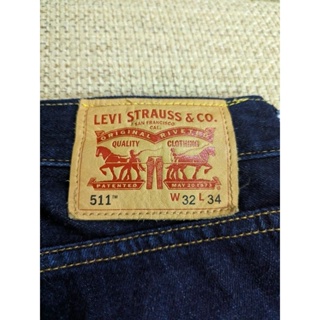 Levis 511 深藍色小直筒牛仔褲 30 S號