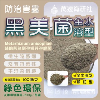 【種植專用】黑美菌｜微生物菌劑、無抗藥性、環境無汙染｜直翅目(蝗蟲)、鱗翅目(蛾蟲)、雙翅目(蚊蠅類害蟲)和鞘翅目(昆蟲