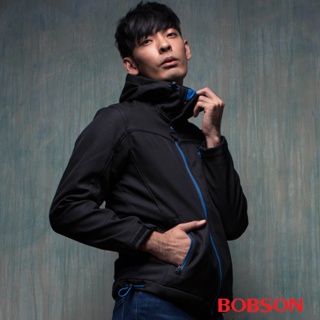 【BOBSON】男款貼合刷毛外套(35032-88)