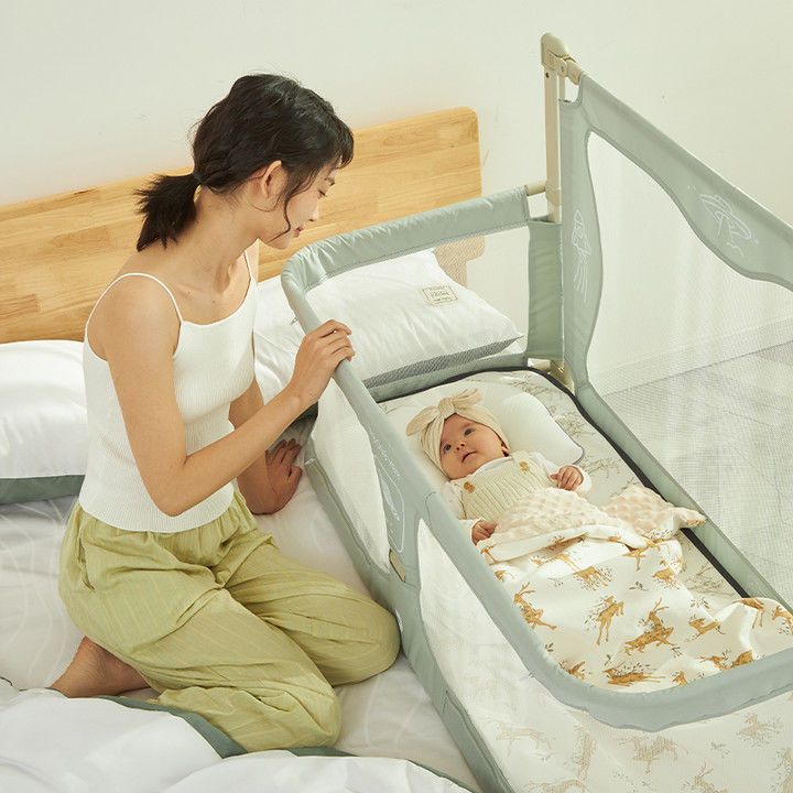出租 新生兒必備 上掀蓋超方便🔸全包蚊帳🔸 升降床圍欄週歲 彌賣場高品質🔸床中床 🔸蚊帳🔸 嬰兒床🔸全新升級便攜🔸