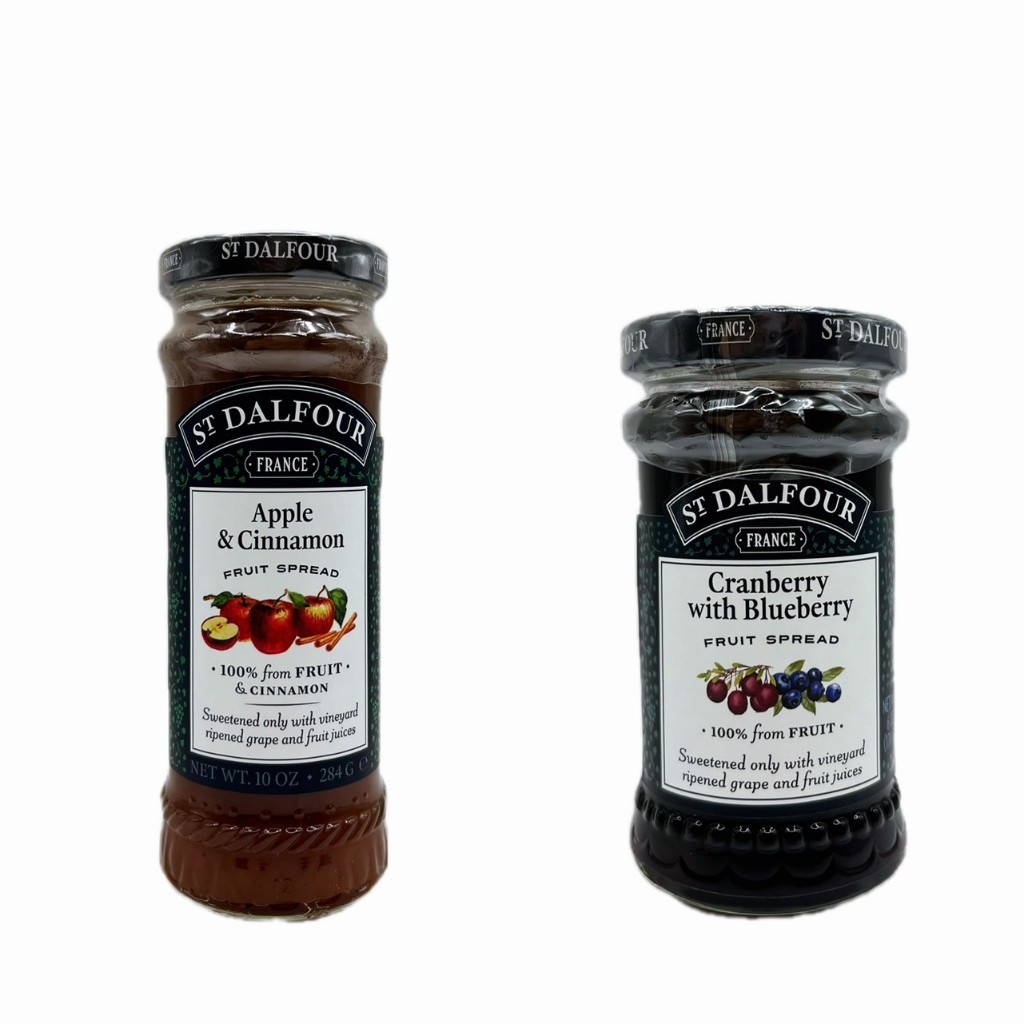 法國 ST. DALFOUR 聖桃園果醬 綜合野莓170g/罐、蘋果肉桂284g/罐