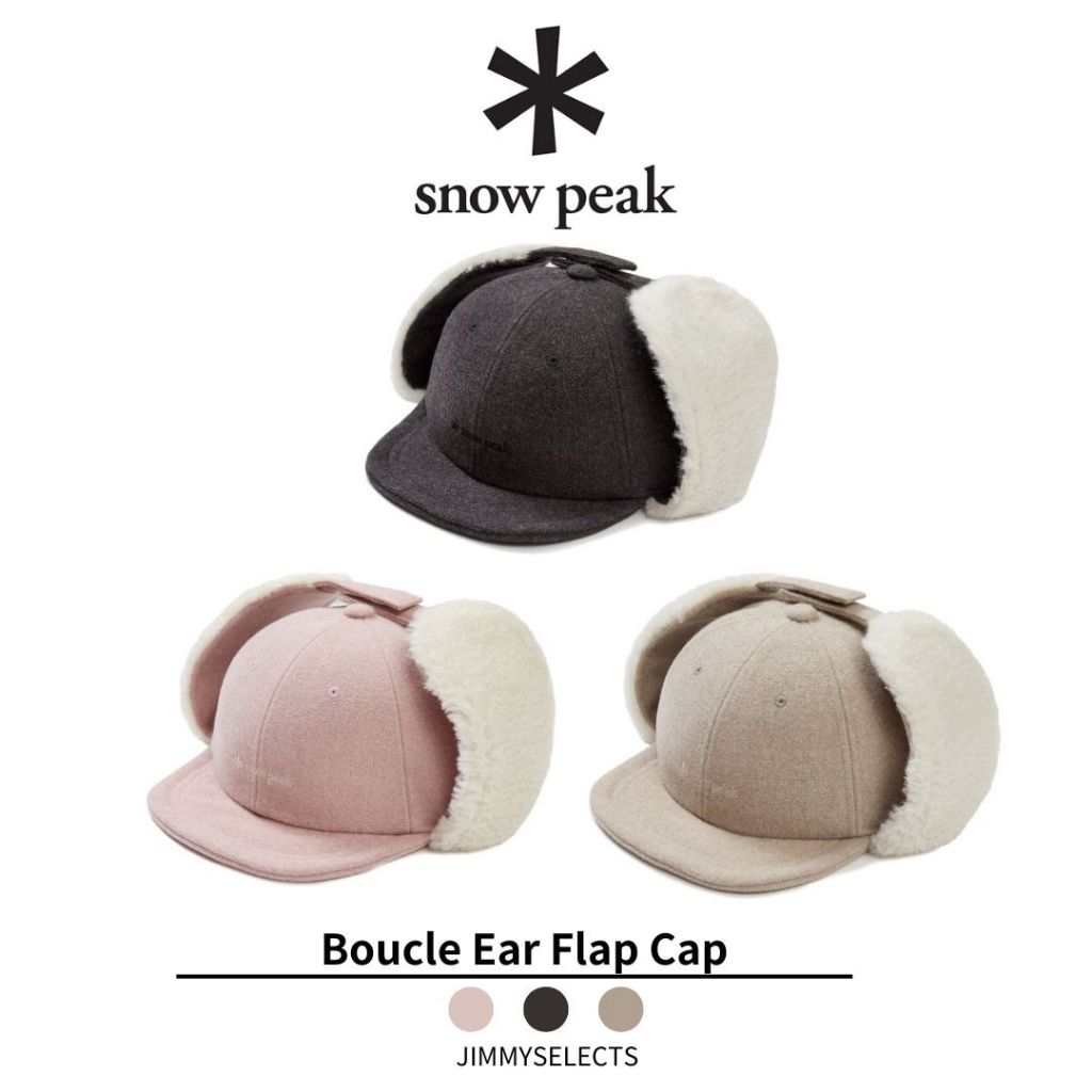 【吉米.tw】韓國代購 Snow Peak 雪諾必克 Boucle Ear Flap Cap 耳罩帽 飛行帽 帽子NOV