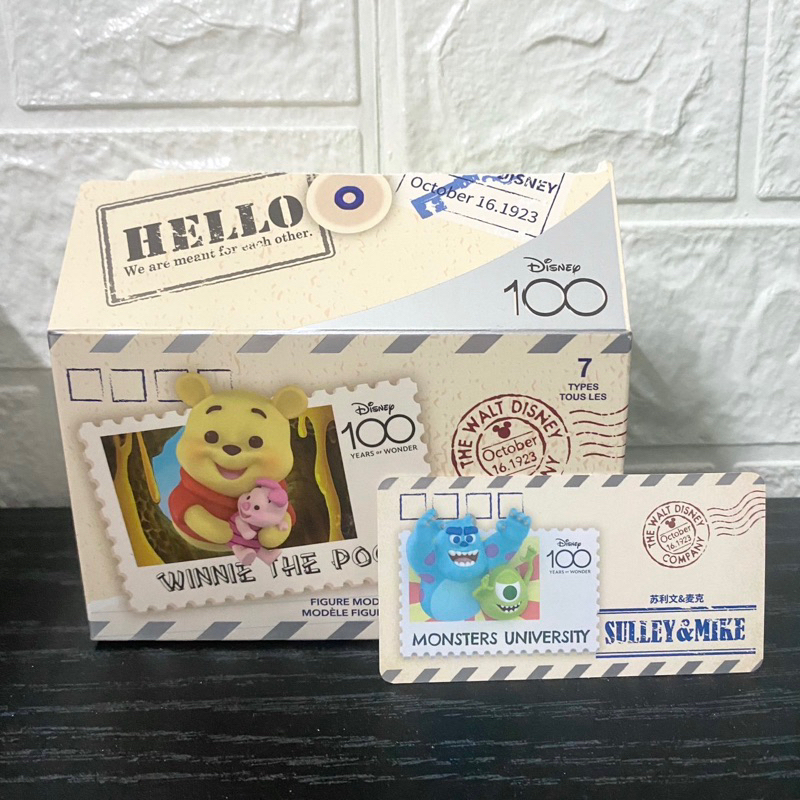 Miniso名創優品 迪士尼100週年復古郵票系列盲盒 冰箱貼(已拆盒未拆袋確認款式)
