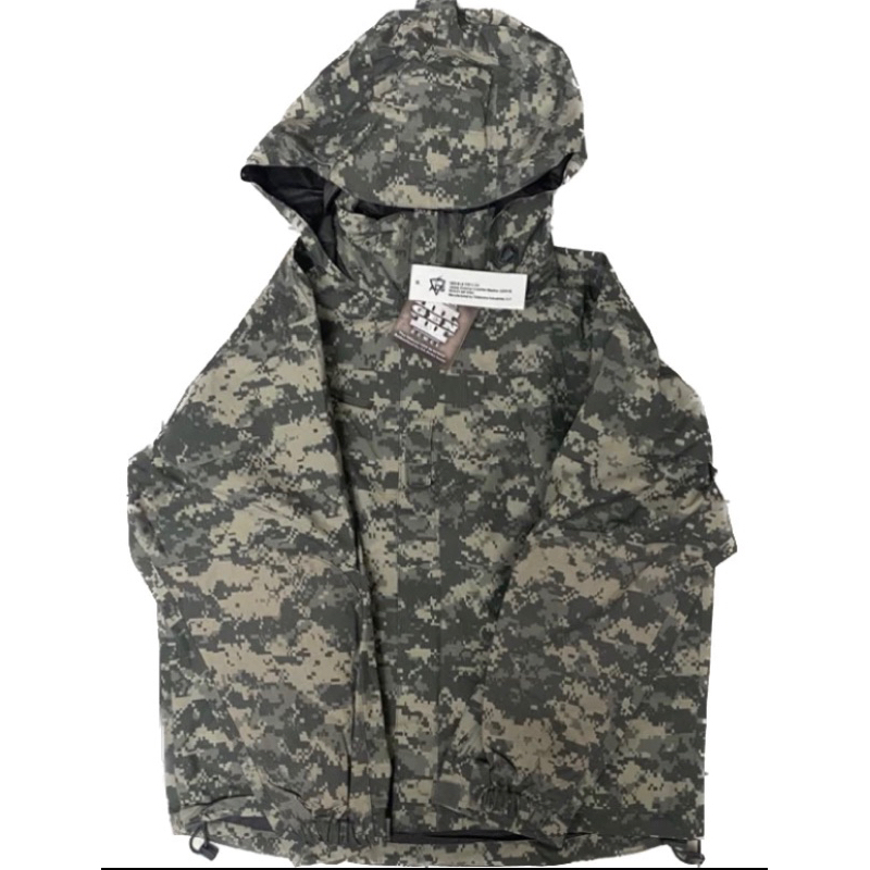 S-R 全新 美軍公發 GIII ECWCS  UCP 通用數位迷彩 Gore-Tex外套 防水夾克 防風 雨衣 ACU