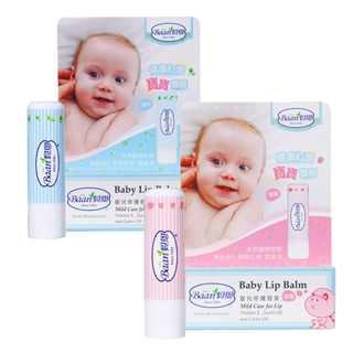 貝恩 Baan 嬰兒修護唇膏 4.5g 原味 草莓 幼兒護唇膏 兒童護唇膏 6335