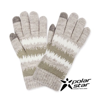 【PolarStar】女觸控保暖手套『卡其』P20604 保暖手套.絨毛手套.觸控手套.刷毛手套