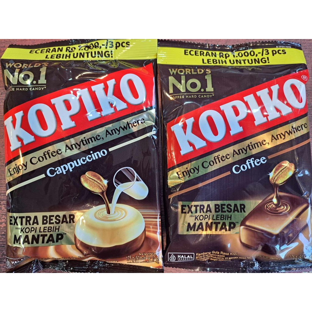 【24H出貨】印尼🇮🇩 KOPIKO Coffee Candy Cappuccino 卡布奇諾 咖啡風味糖果 175g