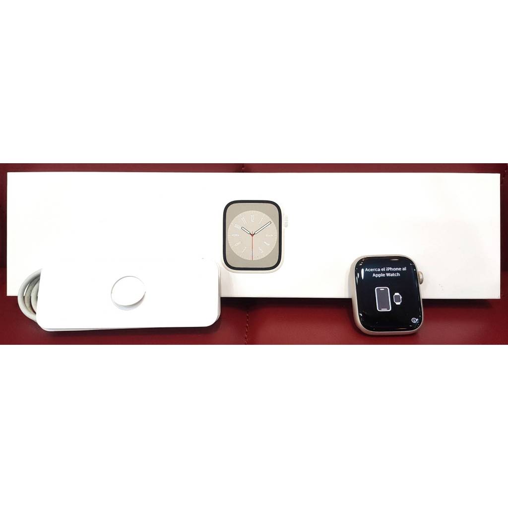 【艾爾巴二手】Apple Watch S8 LTE版 45mm (A2775) 星光色鋁金屬#二手手錶#新興店RKFV3