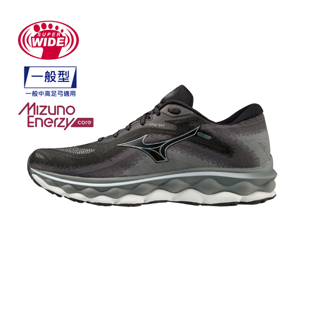 Mizuno 美津濃 男款 慢跑鞋 WAVE SKY 7 一般型 超寬楦 J1GC231102