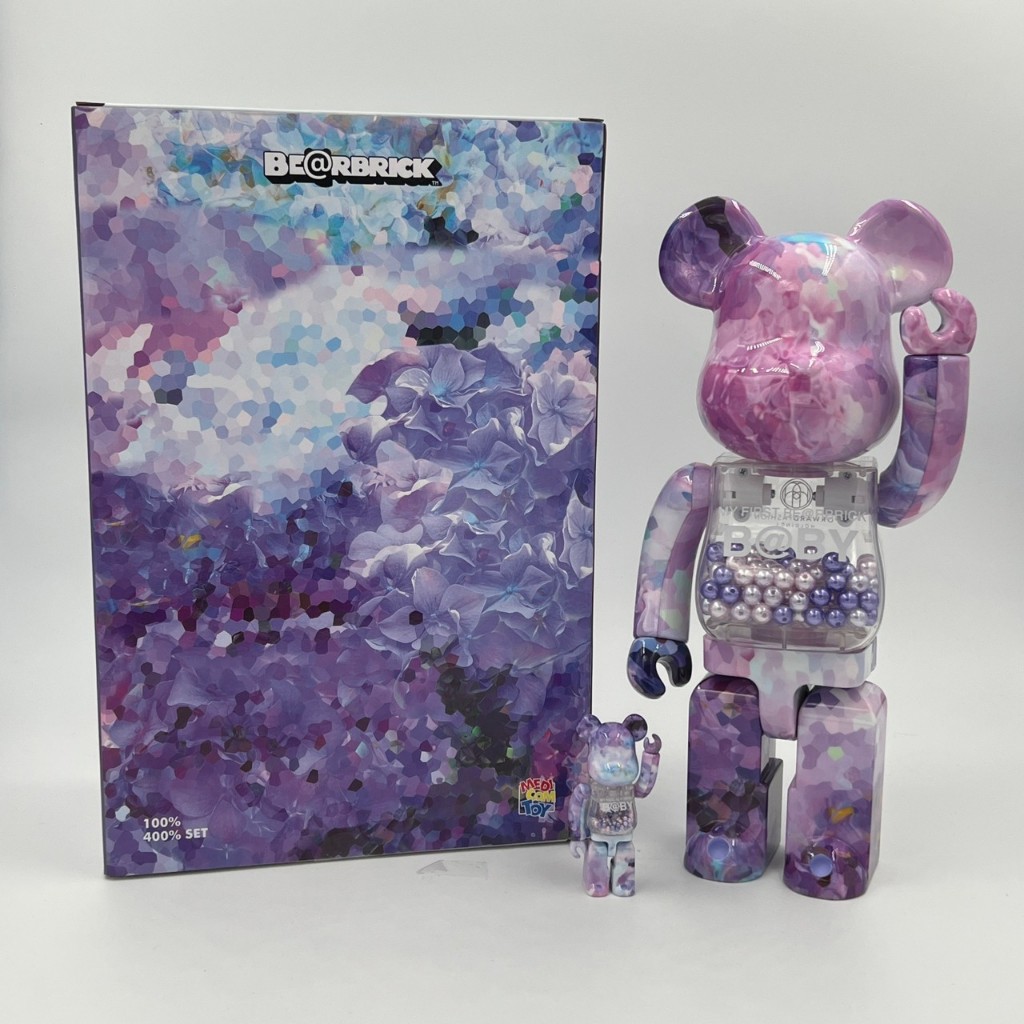 Be@rbrick BEARBRICK My First Baby 澳門限定 紫霧千秋 400% 100%