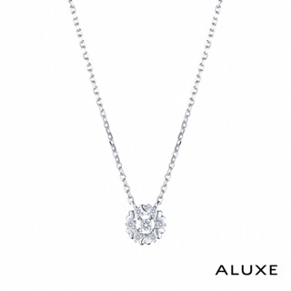 ALUXE 亞立詩 18K金 鑽石項鍊 永恆之愛 愛心爪 NN0111