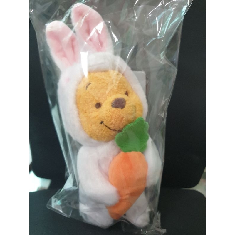 🐰Disny 迪士尼/兔年限定/兔裝維尼熊吊飾/兔裝維尼熊娃娃/鑰匙圈娃娃/維尼熊鑰匙圈/吊飾娃娃