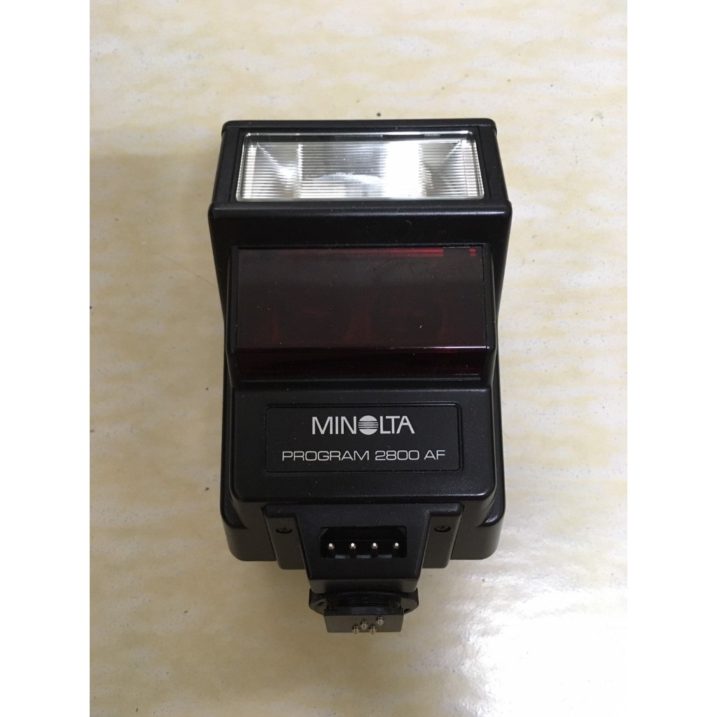 ．私人好貨．二手．箱02．電器．早期 未測試 無電池【Minolta Program 2800AF 閃光燈】中古 零件機