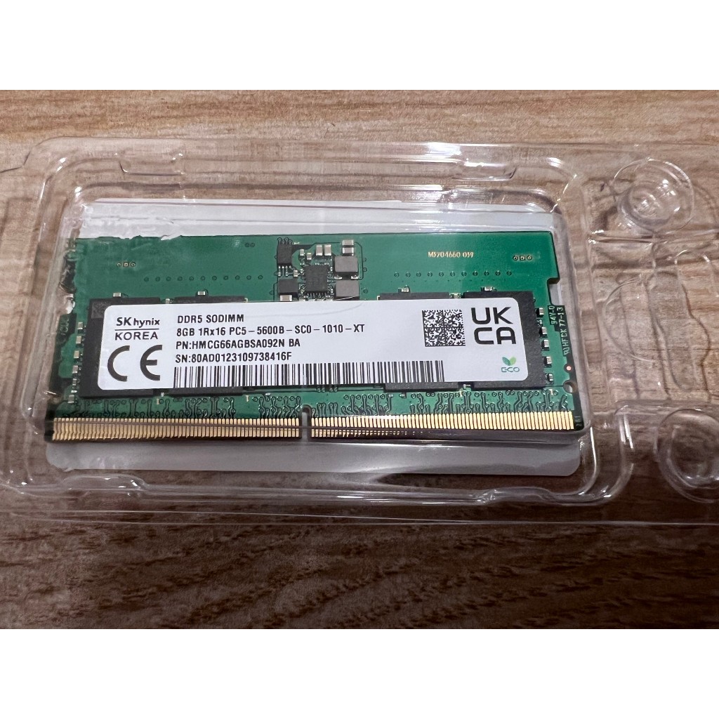 SK hynix DDR5 8G SODIMM 5600 筆電記憶體