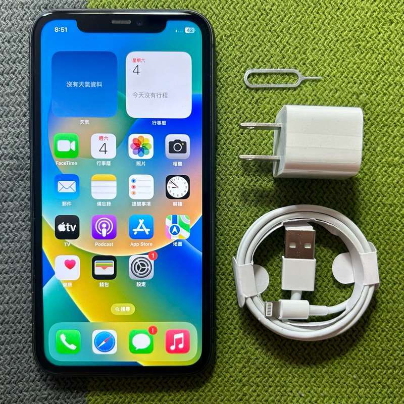 iPhone11 128G 黑 無傷 6.1吋 i11 iphone 11 128 面交 貨到付款 二手 電池健康度98