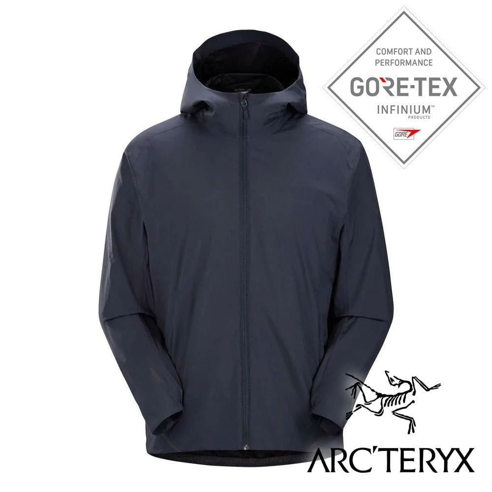 【Arc'teryx 始祖鳥】男Solano防風軟殼外套『黑寶石』L07823200 戶外 露營 登山 休閒 時尚 保暖