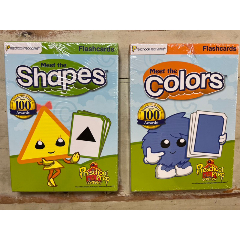 全新Preschool Prep閃卡flashcards-Meet the Colors,Meet the Shapes