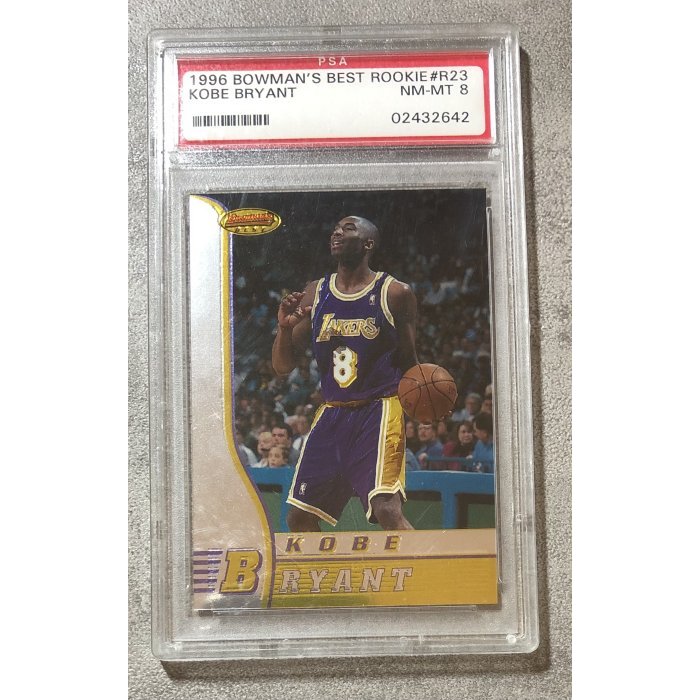 1996-97 Bowman's Best Kobe Bryant #R23 新人年 球員卡 PSA 8 RC卡 球卡