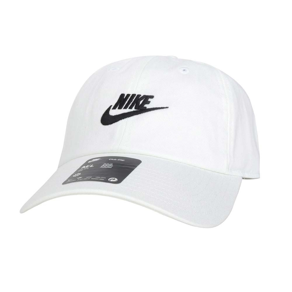 🍀NIKE CAP 刺繡老帽 M/L 白色帽子FB5368-100