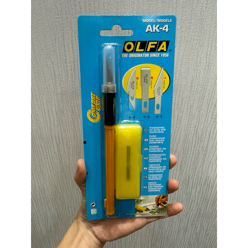 【現貨】OLFA模型用筆刀AK-4/BP專業刀片KB4-R/5/KB4-S/5/KB4-F/5美工刀文具