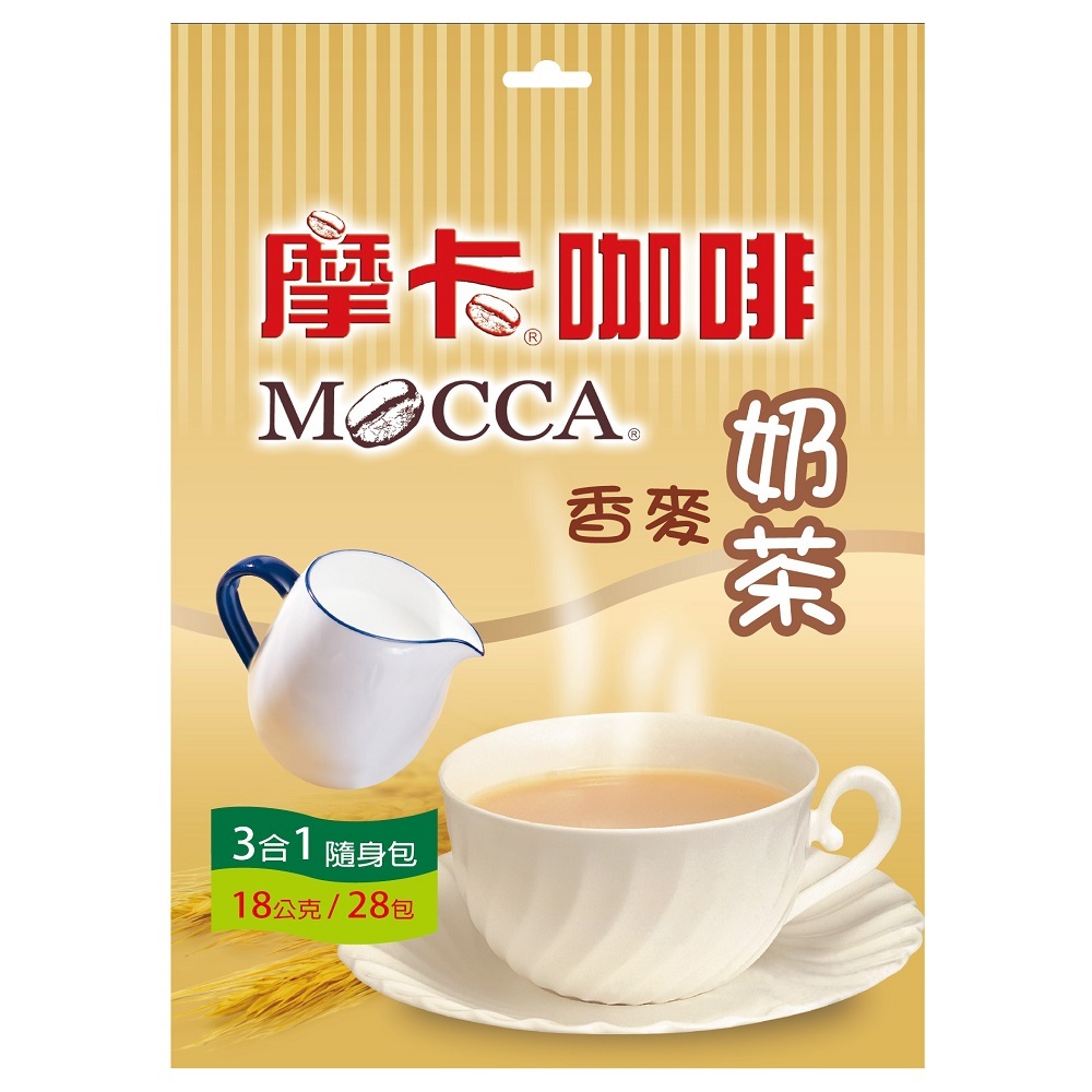 MOCCA摩卡 香麥奶茶 18g x 28包【家樂福】