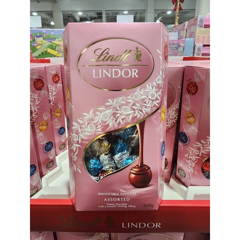 ♡快速出貨♡Costco好市多 LINDT LINDOR瑞士蓮 綜合巧克力 粉紅限定版 600克 #218975