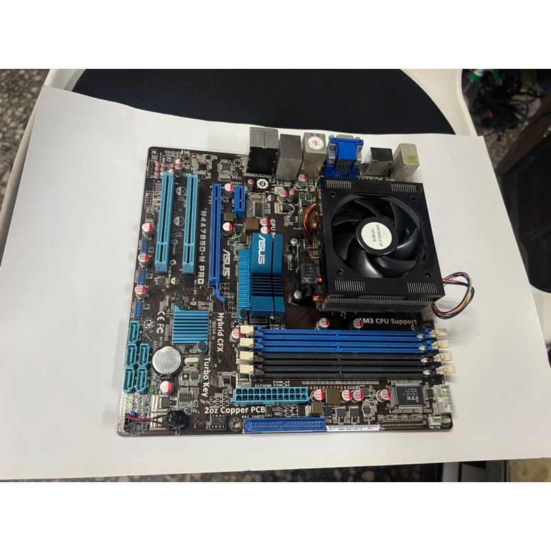 電腦雜貨店～華碩M4A785D-M PR主機板 AM2腳位 支援DDR2 二手良品 $600