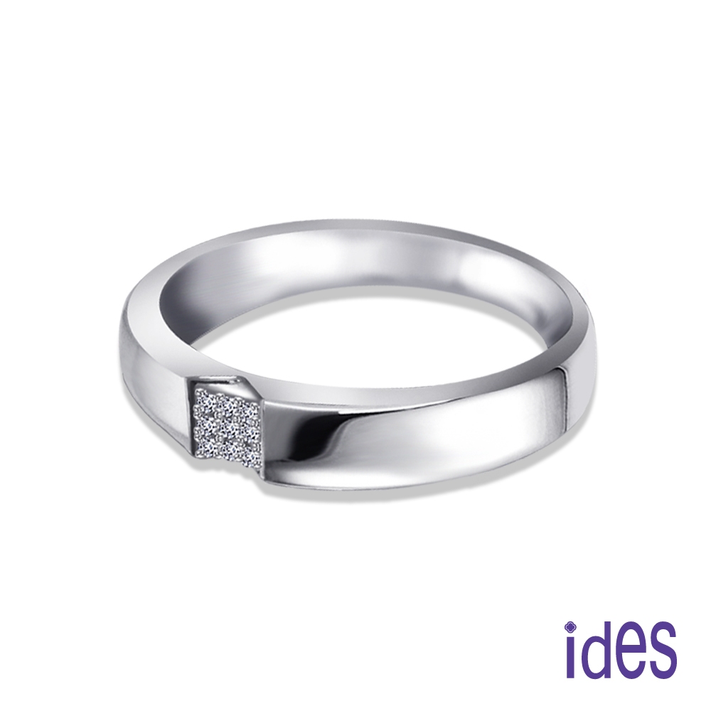 ides愛蒂思鑽石 設計款造型F/VS1鑽石戒指結婚戒男戒/時尚