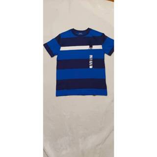 Polo Ralph Lauren大男童男生大馬短袖T恤 深藍/寶藍/白條紋 純棉短T恤 圓領短袖T恤
