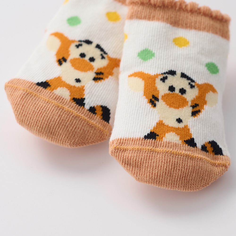 【Baby City 娃娃城】迪士尼調皮跳跳虎造型嬰兒襪(1雙入)