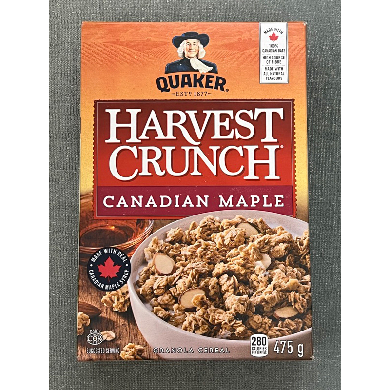 現貨 快速出貨 加拿大🇨🇦桂格麥片 Quaker 早餐麥片 Quaker Harvest Crunch 加拿大楓糖 麥片
